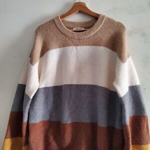 Madewell Beige Knit Sweater Size Medium.
